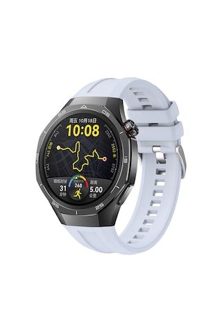 Biriva Home Huawei Watch Gt5 Pro 46mm Uyumlu Krd-130 Silikon Kordon Strap Kayış-buz Mavi