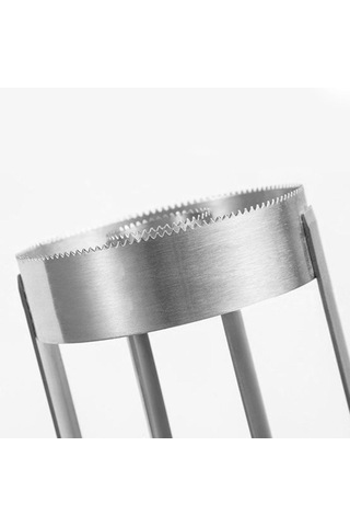 Homyl Kolay Mutfak Aracı Paslanmaz Meyve Ananas Tart Dilimleme Gümüş