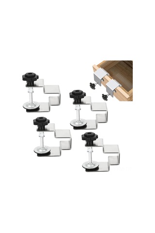 Geeksen Stainless Steel G-clamp For Drawer Panels: Non-slip, Scratch-resistant, Secure Installation 152g, Bow-type Diğer