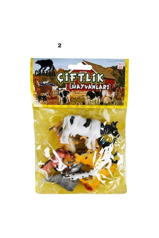 Çiftlik Hayvanları Poşetli Hayvan Oyun Seti