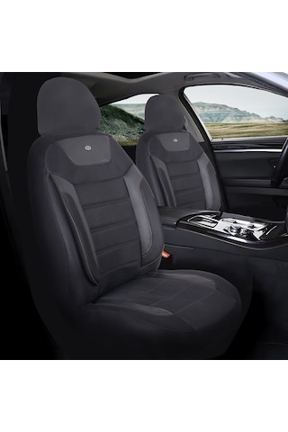 Renault Symbol Araçlara Uyumlu Oto Koltuk Kılıfı Seti - Primier Serisi - Siyah