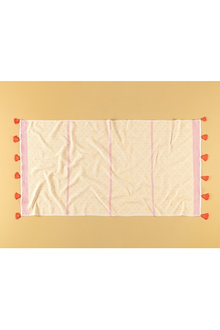 Madame Coco Blancheur Jakarlı Peştemal 1kpstm0109peştamal-sarı