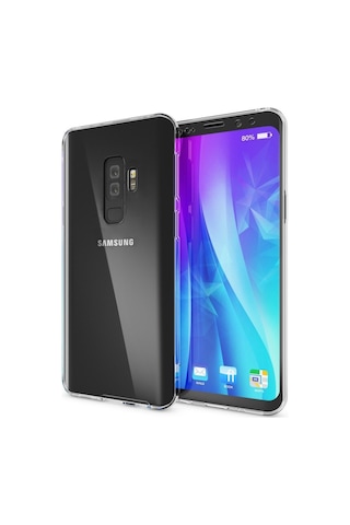 Teknomoda Samsung Uyumlu Galaxy S9 Plus 360 Derece Kilif Kristal Silikon Ön Arka 396697485