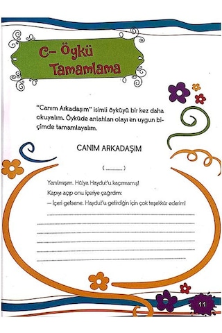 2. Sınıf Hem Okurum Hem Yazarım Öykü Tamamlama Yuva Yayınları