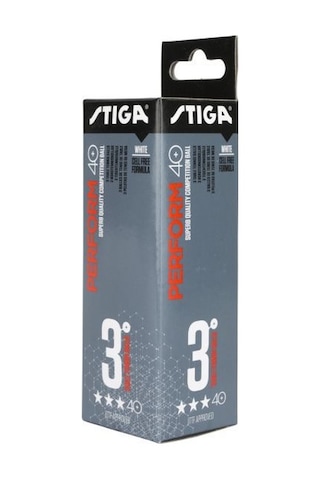 Stiga Perform Masa Tenisi Maç Topu Beyaz Renk