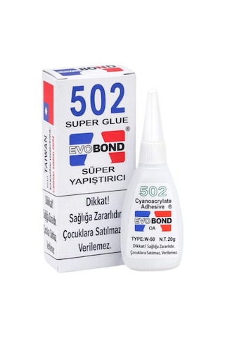 Japon Yapıstırıcı Evobond 502 Yapıştırıcı 20 G - 2 Adet