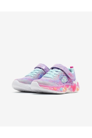 Skechers Eternal Heart Lıghts Büyük Kız Çocuk Mor Işıklı Spor Ayakkabı 302696l Lvmt Mor