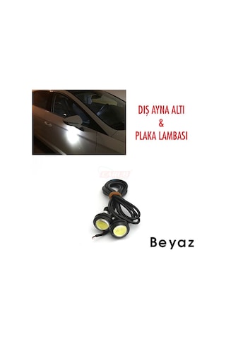 Kartal Gözü Ayna Altı Göz Led Işık Oto Gündüz Ledi 2 Adet