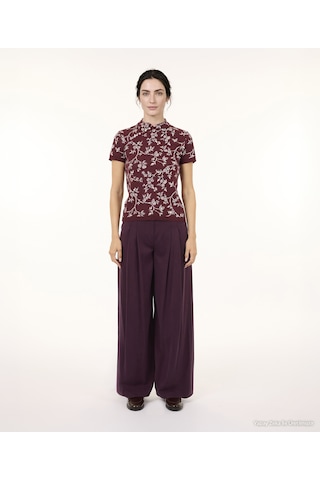 Yargıcı Regular Dik Yaka Kısa Kol Kazak 26kktr2102x 016 Bordo