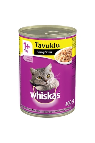 Whiskas Tavuklu Gravy Soslu Konserve Yetişkin Kedi Maması 400 G