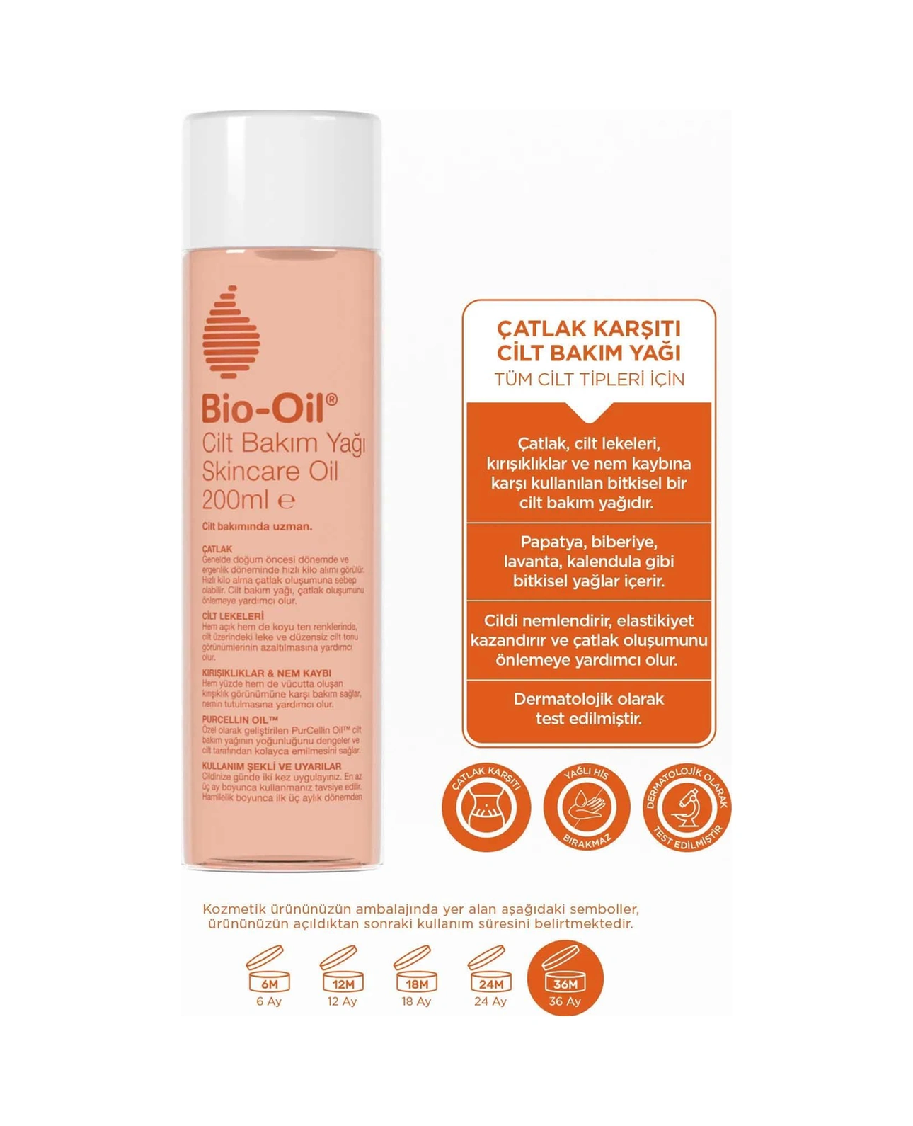 Bio-oil Çatlak Karşıtı & Leke Karşıtı Nemlendirici Cilt Bakım Yağı-Çanta Hediyeli