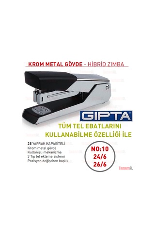 Gıpta Metal Zımba Makinesi Tüm Telleri Tek Makinede Kullanan Hıbr