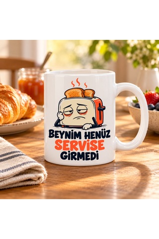 Kahveci.store Uyanış Servisi Tasarımlı Porselen Kupa - Model 760 22