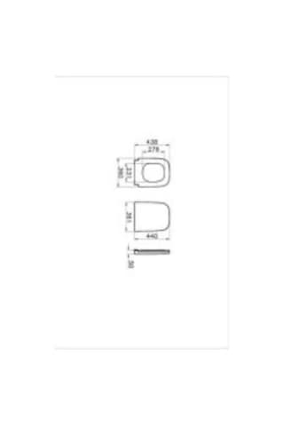 VitrA S20 Klozet Kapağı 177-003-009 Duroplast - Üstten Sıkmalı - Yavaş Kapanır - Metal Menteşeli - Beyaz Diğer