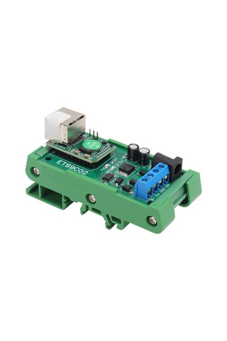 Moveevo 12v Ethernet-rs485 Dönüştürücü Et69c02 , Tcp/udp/mqtt, Plc/kamera Seri Port Sunucusu, Tvs Koruma, Dın35 C45 Ray Uyumlu