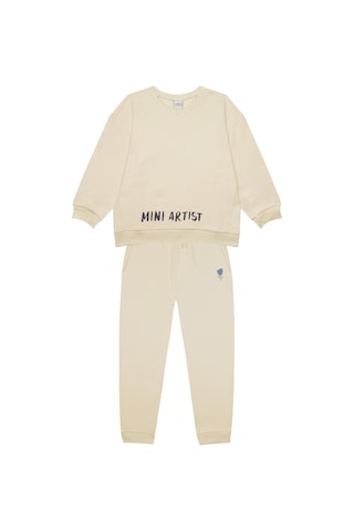 Antebies "mini Artist" Sweatshirt Eşofman Set Krem