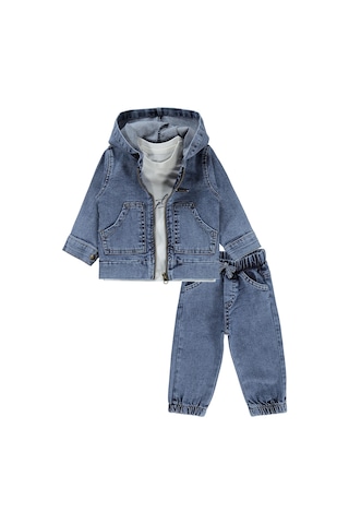 Concept Kids Concept Ceketli 3 Lü 6-18 Ay Takım - Mavi