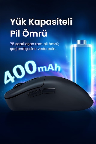 Redragon Paw3311 Kablosuz 12.000dpı 3 Mod Bağlantı 1000hz M818 -