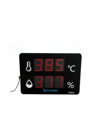 Luvinka Tr932 Duvar Tipi Dijital Termo & Higrometre 40cm Ekran