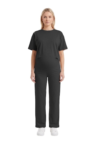 Cottonhıll Premium - Sway Collection Siyah Yüksek Bel Modal Hamile Kadın Pantolon