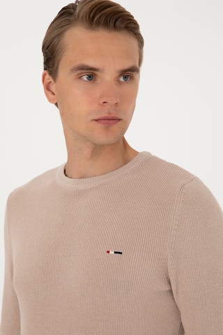 U.S. Polo Assn. U.s. Polo Assn. Erkek Taş Kazak /triko 50313667-vr049 Taş Rengi