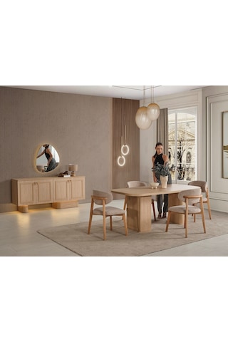 Cies Mdf Yemek Odası Takımı Aytaşı