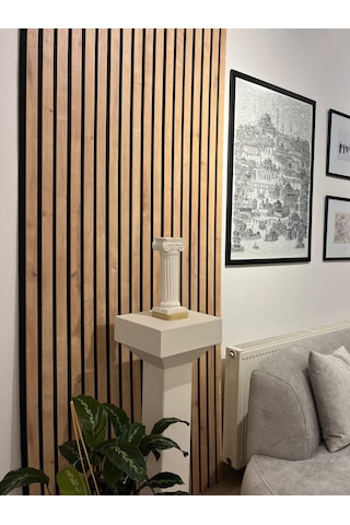 Mdf Akustik Panel 100x280 Safir Meşe Ahşap Duvar Paneli