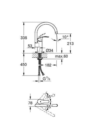 Grohe Eurosmart Eviye Bataryası 33202002