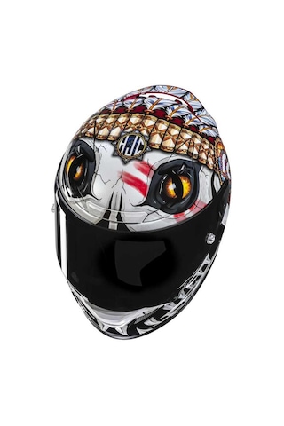 Hjc Rpha12 Kask Kepına Mc1 Beyaz - Kırmızı - Siyah
