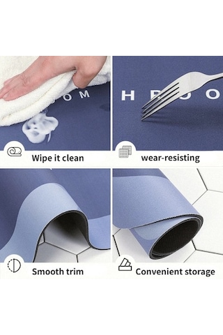 Süper Emici Banyo Duş Paspası Çok renkli