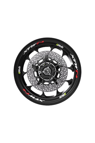 Yamaha Nmax Jant Sticker Fosforlu Kırmızı