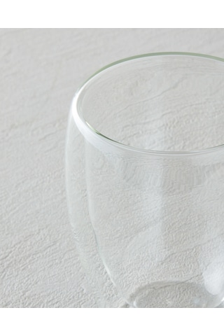 English Home Santos Borosilikat 2 Li Çift Cidarlı Bardak 350 Ml Şeffaf