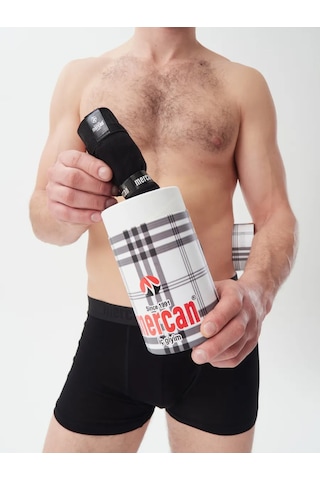 Mercan 3 Lü Siyah Erkek Modal Boxer
