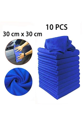10 Adet Mikrofiber Araba Temizlik Havlusu Otomobil Motosiklet Yıkama Cam Ev Temizlik Küçük Havlu