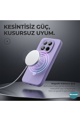 Microsonic Xiaomi Redmi Note 15 Pro 5g Kılıf Aura Stant Magsafe Siyah -
