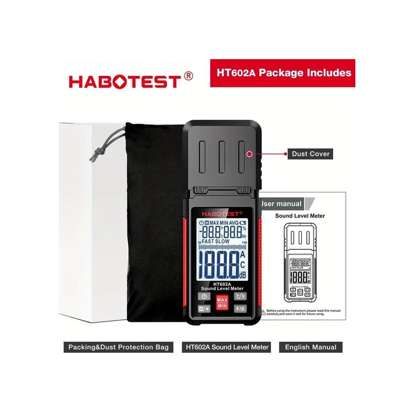 Willowhaven Habotest Ht602a Ses Seviye Ölçer 30-130db Gürültü Ölçüm Cihazı