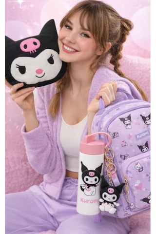 Kuromi Peluş Yastık Oyuncak Beyaz