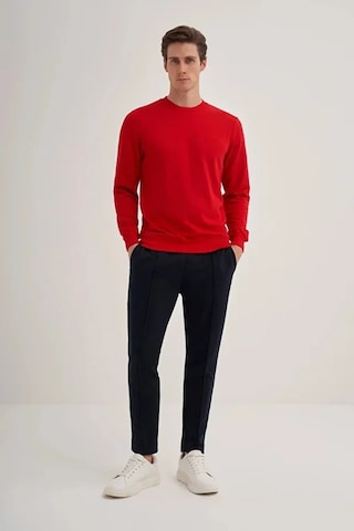 Cazador Slim Fit Mevsimlik 3 İplik Pamuk Karışımlı Sweatshirt-56100 Kırmızı