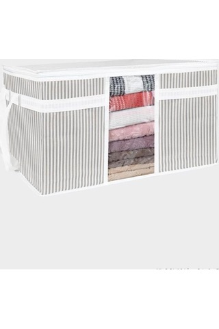 2 Adet Yastık Havlu Kıyafet Çamaşır Hurcu Düzenleyici 75x40x40cm