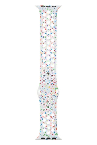 Ekılıf - Apple Uyumlu Watch 38mm - Kordon Yeni Seri 2023 Silikon Strap Kayış Krd-02 - Turuncu