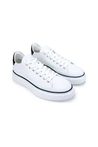 Fabi Erkek Hakiki Deri Beyaz/mavi Sneakers & Spor Ayakkabı 510 Fu0827c Erk Ayk Y24 Bıanco/blu Çok Renkli