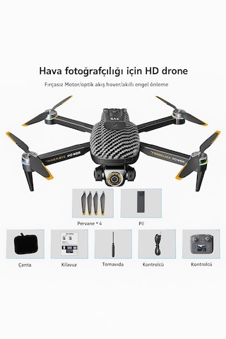 Ekranlı Kumandalı 2k Kameralı Akıllı Drone - Uzun Menzilli,