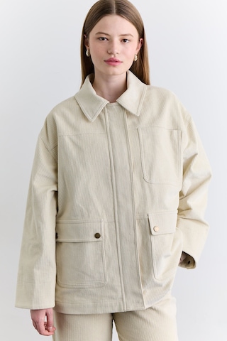 Manuka Kadife Worker Ceket Vanilya Aw25ckt00036-154 Vanilya