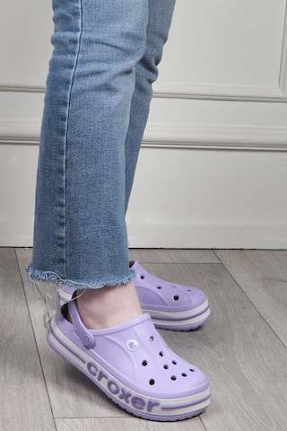 216 G Lila Unisex Hafif Esnek Sabo Terlik Lila