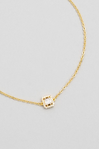 So Chic Işıltılı Güzellik 18 Ayar Sarı Altın Kaplama 19 Cm Gümüş Baget Bileklik