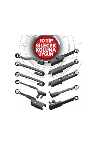 Muz Silecek 45cm Mfk 7 Aparatlı Üniversal Muz Silgi