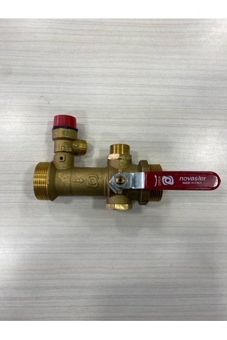 Üç Yollu Vana 1.1/2" Emniyet Ventilli Çek Valfli Novasfer Marka