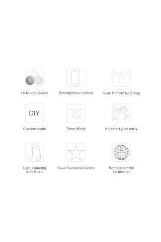 Yunboo 12v-24v Rgb Wifi Kontrolör, İos/android Uyumlu, Magichome App İle Renk, Müzik Ve Zamanlama Kontrolü, 50m Uzaktan Erişim