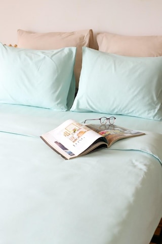 Moosh Çift Kişilik Lastikli Çarşaflı Nevresim Takımı Mint Yeşili Mint Yeşil