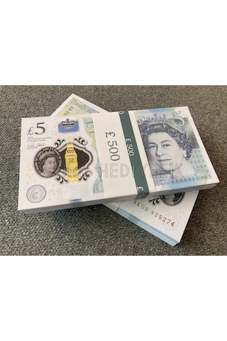 300 ADET 5 STERLİN BANKNOT POUND PARA GEÇERSİZ
